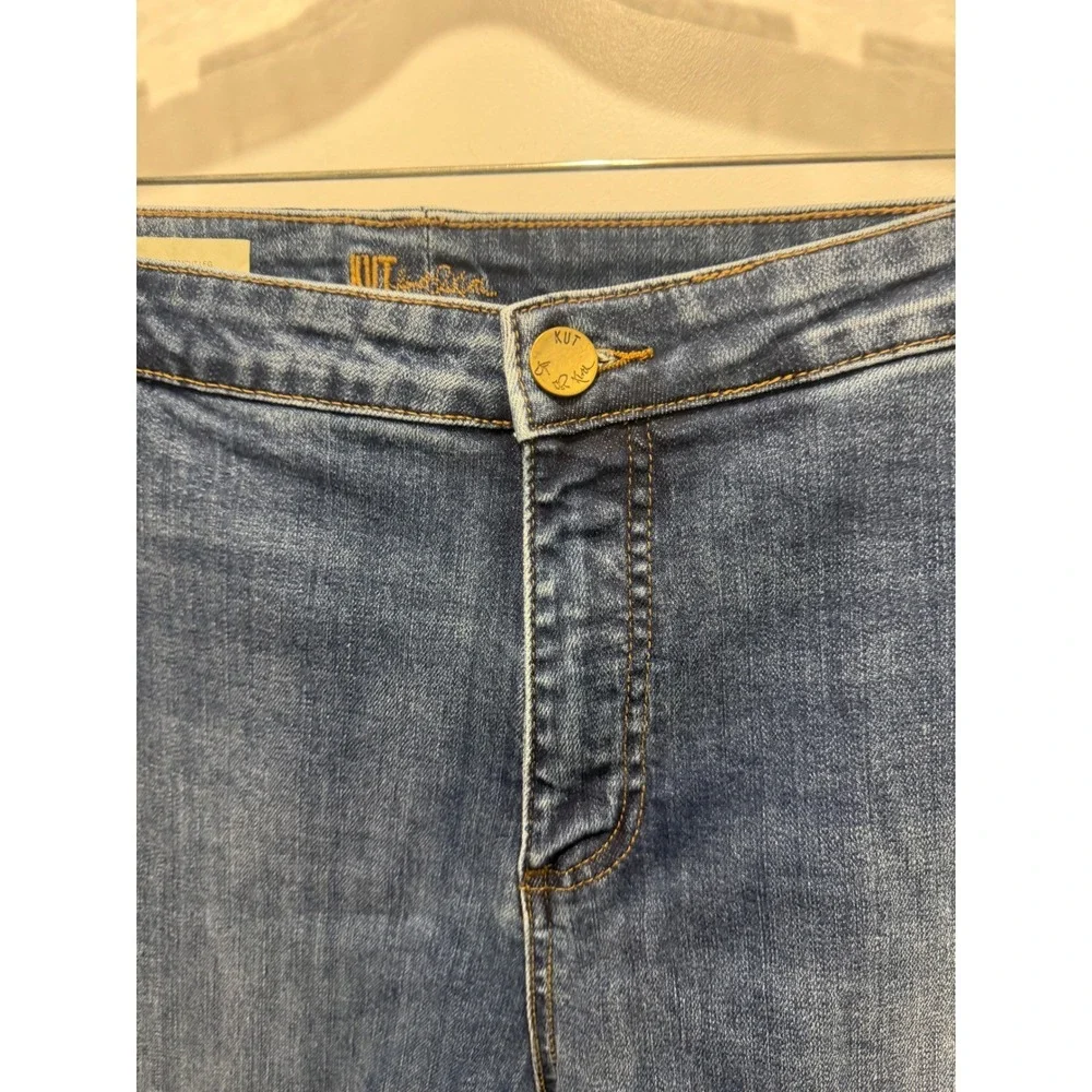 Kut from the Kloth Women Jeans Amy‎ Ankle Straight Leg Blue 24W